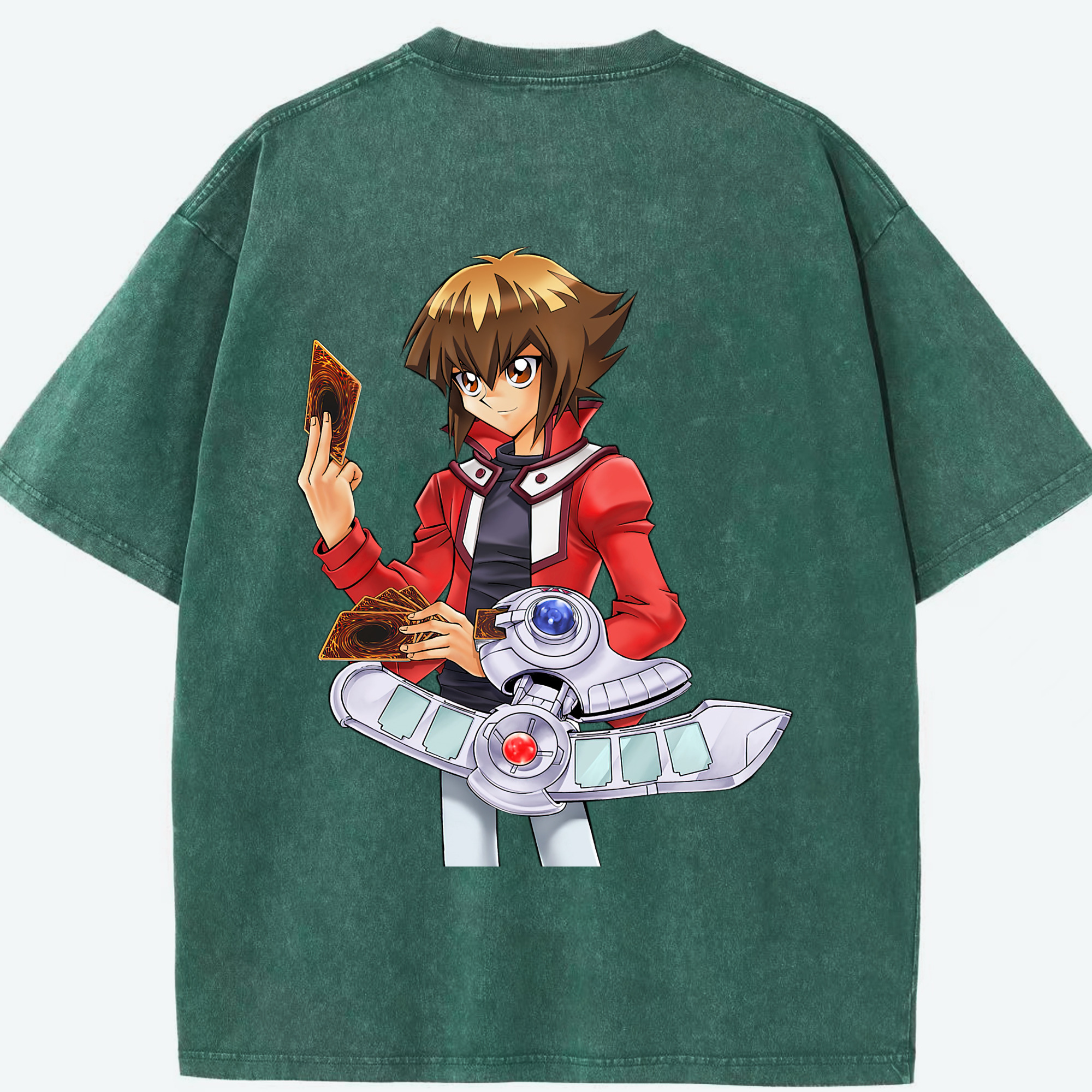 （画像用） 遊☆戯☆王 Yu-Gi-Oh! 綿100% ヴィンテージ風 半袖Tシャツ（背面プリント）